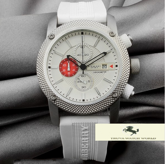HK202 BURBERRY SPORT 44 MM BEYAZ ERKEK SAATİ